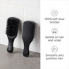 Diane 100% Boar Bristle Club Brush for Waves and Smoothing