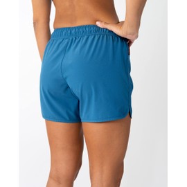 Maui Rippers Pantalones cortos de natación elásticos en 4 direcciones para mujer de 5 pulgadas, Azul Midnight, M