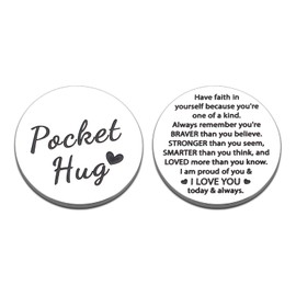 First Day of School Gifts, Back to School Gifts for Students Kids, Inspirational Pocket Hug Token Back to School Stuff Supplies, Off to College Gifts for College Boys Girls, New College Student Gifts