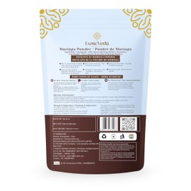 Exotic Veda Moringa Powder 100g (3.52oz) | 100% Pure & Natural Superfood | Nutrient-Rich, Antioxidant-Packed | Vegan & Gluten-Free | for Smoothies, Teas, Soups & Daily Wellness