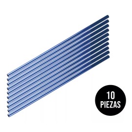 Tete Popote Color Acero Inoxidable Pajilla Ecologico Bebida Pair2