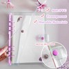 DY.2ten 2 Pack A5 Transparent Soft PVC 6 Holes Binder