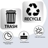 Bueake Pack of 16 Recycle Sticker for Trash Bins self