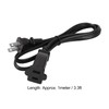 Janzoom Cable de Alimentación NEMA 1‑15P A NEMA 1‑15R, 1