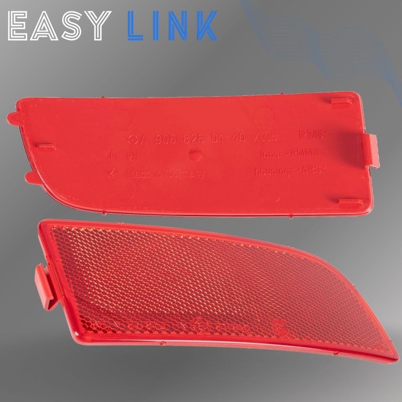 Easy Link Reflector Right Bumper Rear Reflector Compatible with Mercedes