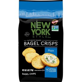 Generic New York Style Plain Bagel Crisps, 6 oz, 6 Pack