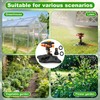 Jingmore 2 Pack Pulsating Lawn Sprinkler for Large Yard, 800