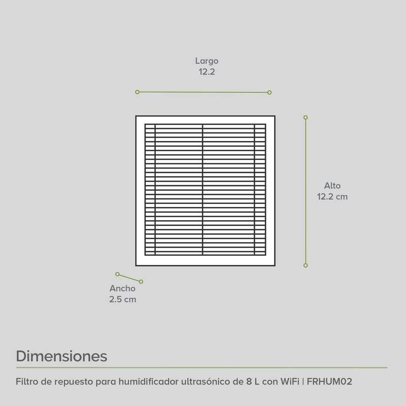 AVERA Filtros de reemplazo para humidificador ultrasónico de 8 litros
