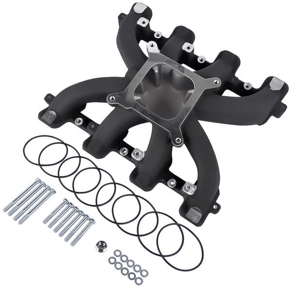 Niyako Single Plane Carb Intake Manifold Replacement# 300-132 Fit Chevy