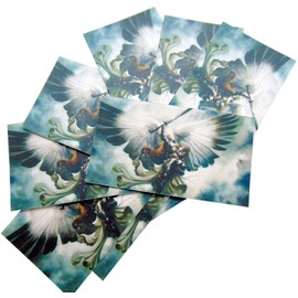 Westmon Works St Michael the Archangel Holy Card Bulk Pack with Prayer on Back Patron Saint of Police and Soldiers Made in the USA, Set of 10