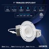 LUXRITE 1 Inch LED Trimless Recessed Lighting with Junction Box,