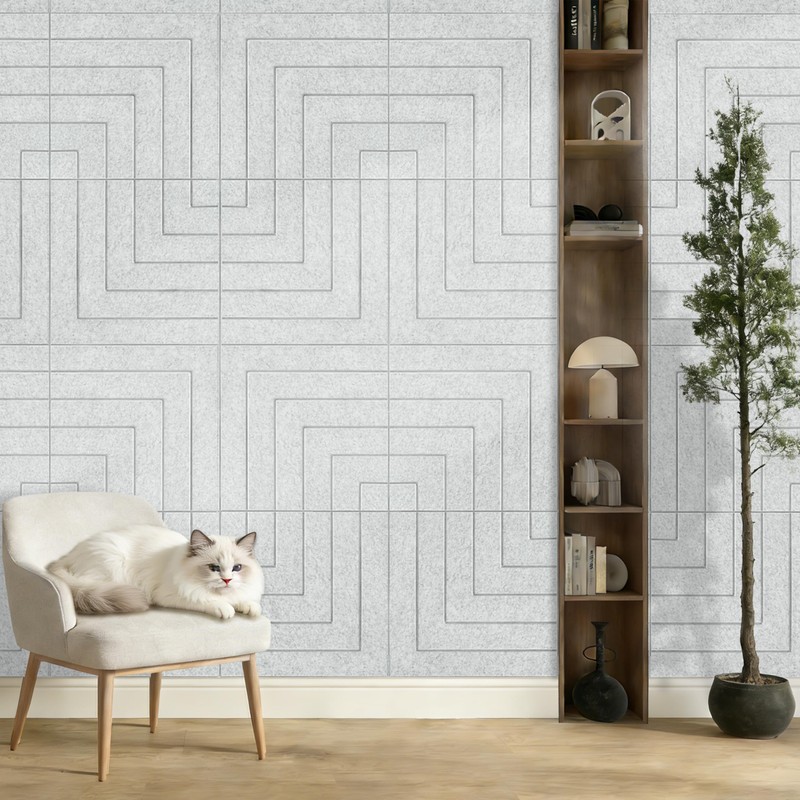 KERRAM Acoustic Wall Panels Self Adhesive 6-Pack 24x24IN Sound Proof