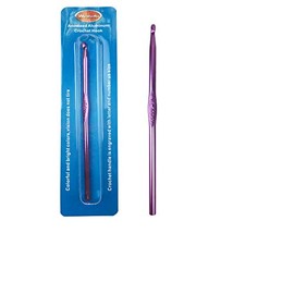 Weabetfu Aluminum Crochet Hook,Soft Grip Crocheting Hooks for Knitting Craft Yarn,Crochet Hooks Size H,5.0mm-New