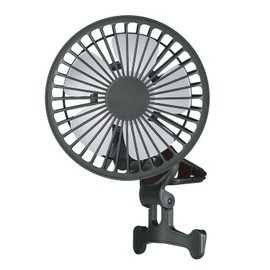 K-FAN14-B Car Fan, Automatic Oscillation, Circulator, 3 Levels of Air Flow Adjustment, LED Light, 360° Rotation, Angle Adjustable, Heat Protection, Energy Saving, Silent