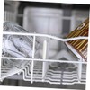 Artibetter 200pcs Dishwasher Protector White shelfs rerack Cover caps for