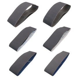 Taokyid 12 Pack 4x36 Inch Sanding Belts- Silicon Carbide Knife Sharpening Sander Belts, 2 Pcs Each of 120, 240, 400, 600, 800, 1000 Grits Sanding Belts For 4x36 Belt Sander, Sanding Belts 4x36