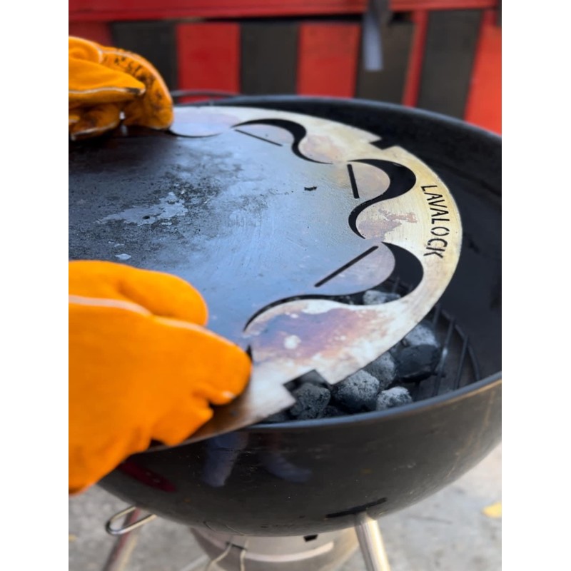 FireDial Baffle Plate Heat Management System for Charcoal BBQ and