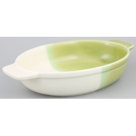 Thousand Old Burn Stove, Oven Safe Half & Half gratin Green 05756