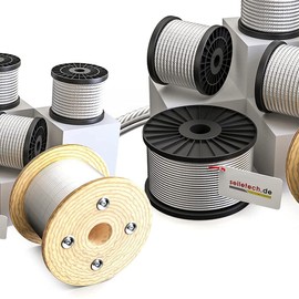 20 m Stainless Steel Cable 3 mm 7 mm x 7 mm Wire Rope Wire steel V4A