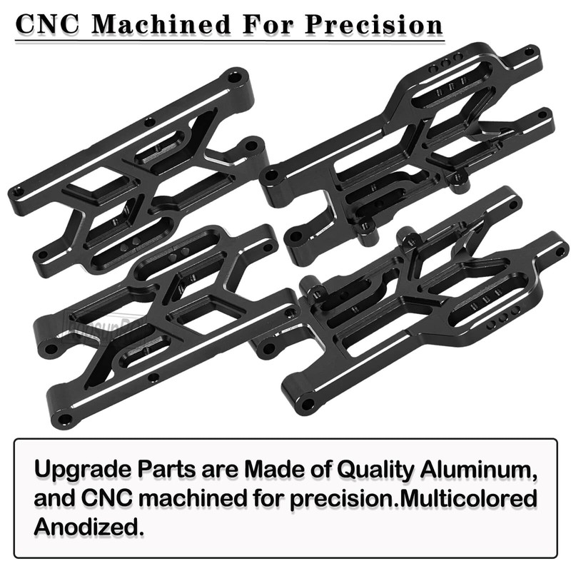 hopsupRC Aluminum Front Rear A Arms Upgrades Part for 1/8