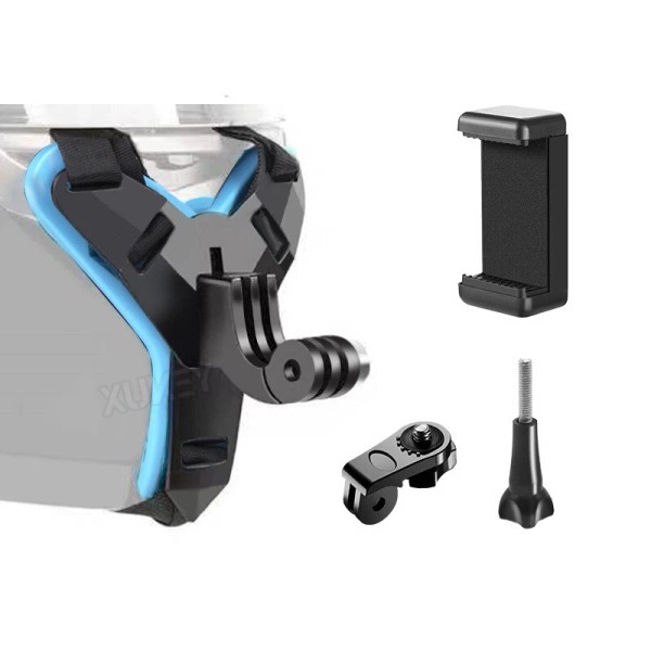XUKEY Helmet Motorcycle Chin Strap Mount Holder for GoPro Hero