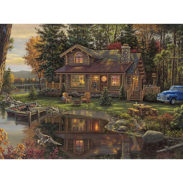 Buffalo Games - Kim Norlien - Peace Like a River - 1000 Piece Jigsaw Puzzle with Hidden Images