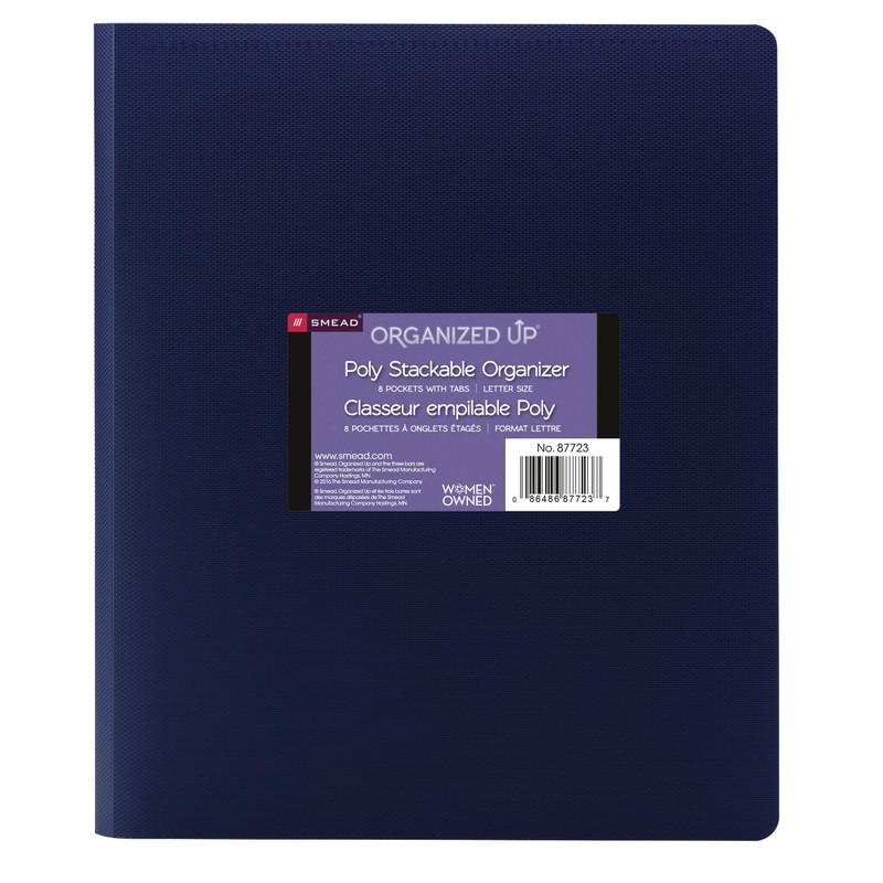 Smead Organized Up Multi Pocket Organizer, Eight Pockets, Letter Size,