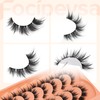 Focipeysa Spike Lashes Pack Wispy False Eyelashes Volume Faux Mink