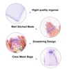 G2PLUS Lilac Organza Gift Pouches, 7x9 CM Small Organza Favour