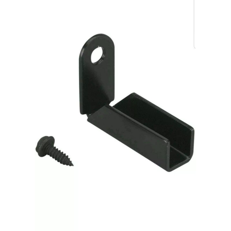 US Door And Fence Black Fence Mounting Bracket for 1