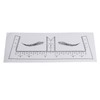100PCS Eyebrow Ruler Stencils Clear Scale Transparent Adhesive Eyebrow Designer