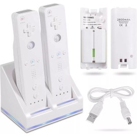 Unbranded New Rechargeable Battery Packs with Charger for Wii & Wii U Remote Controller