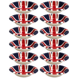 RockParty Union Jack Tableware Olympics Great Britain GB Flag - Paper Bowls (12 x Bowls)