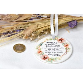 Weding Gifts for Mother of The Groom Keepsake Messages, Bridal Party Gift for Future Mother in Law Raising the Man of My Dreams Plaque