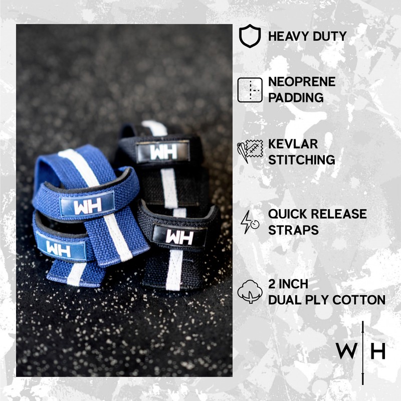 Weightlifting House Wrist Straps for Olympic Weight Lifting, Snatch, Pulls