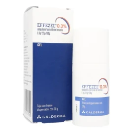 Gel Facial Antiacné Efezel 0.3 Galderm 30 Ml 30 G Grasa Día/noche