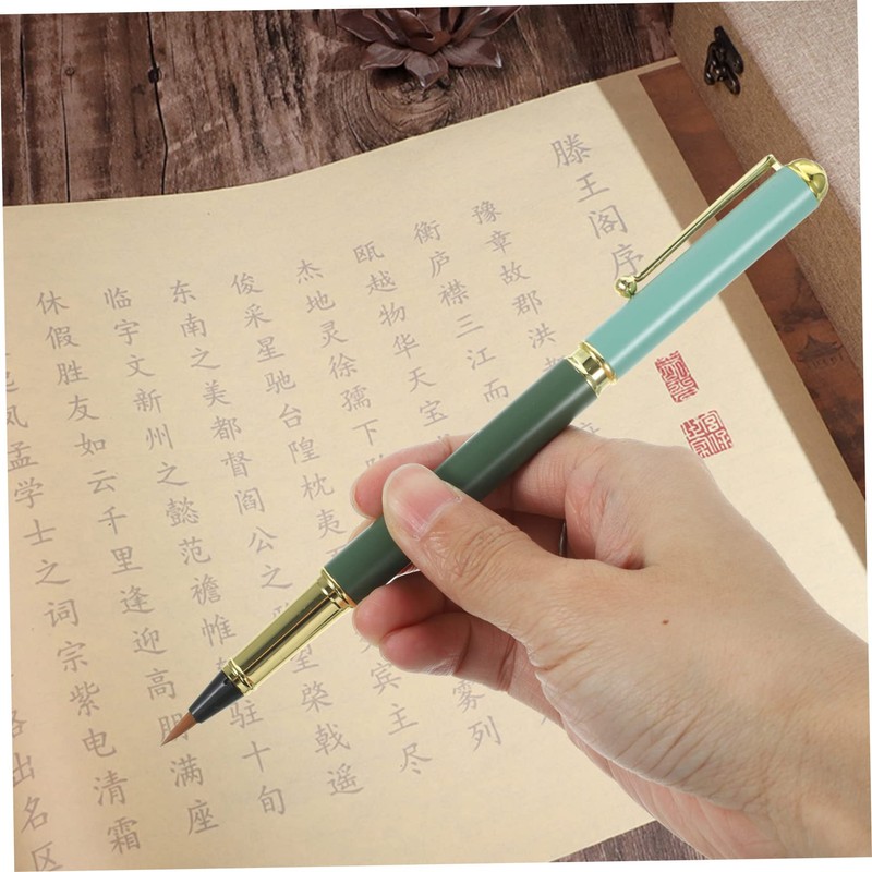 Operitacx Fountain Style Brush Pen Set Refillable Ink Brush Pen