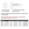 BOZONLI M5.5 Self Drilling Screws Self Tapping Screws for Metal,