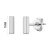 Philip Jones Silver Plated Bar Earrings