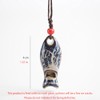 POYAMUSE Ceramic Fish Whistle Pendant Necklace for Women - Handmade