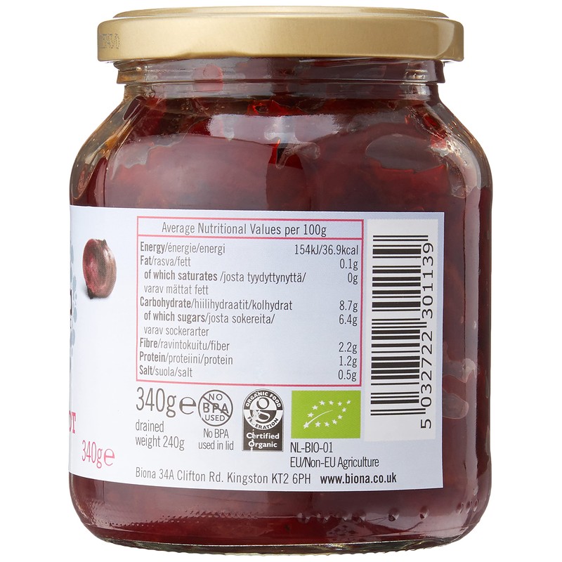 Biona Organic Beetroot Slices, 340g
