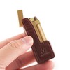 JINMUNIC Brown Leather Lighter Case Cover Holder Sleeve Pouches for