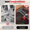Adjustable Sliding Roller, Three-Wheel Sliding Guide Roller, Black Aluminium Alloy