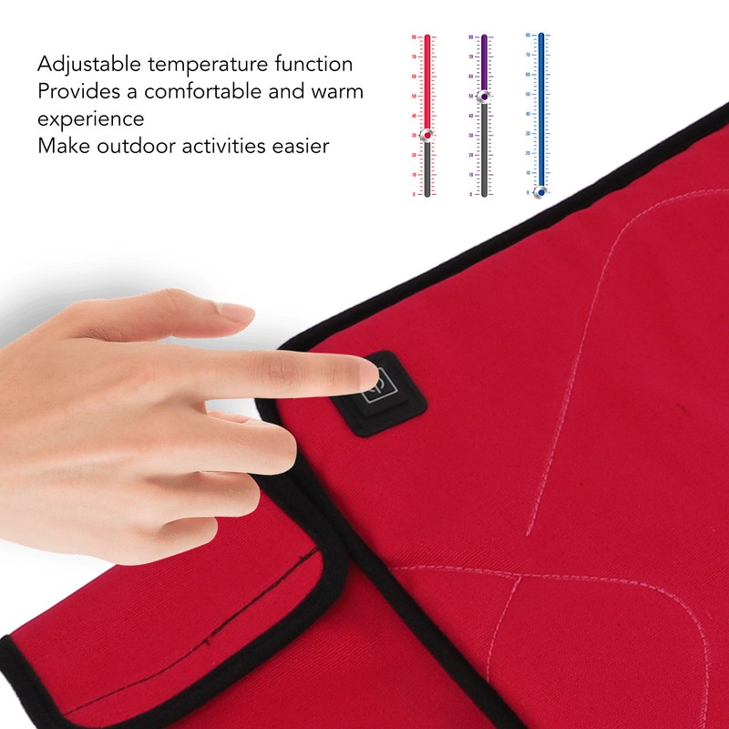 Portable Heated Seat Cushion Adjustable Temperature USB Heating Seat Cushion