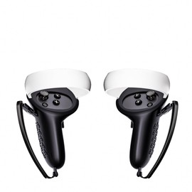 Methuker Controller Grips Cover Compatible with Quest 2 Accessories，Silicone Grip Cover Protector with Knuckle Straps (Black)