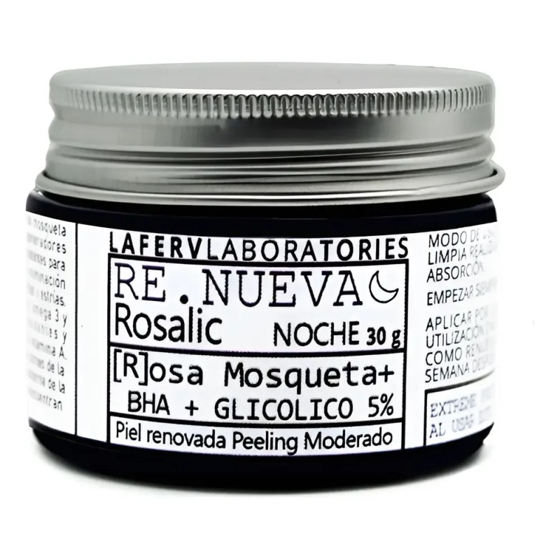 Crema Rosa Mosqueta Glicolico 5% Bha Noche Peeling Suave