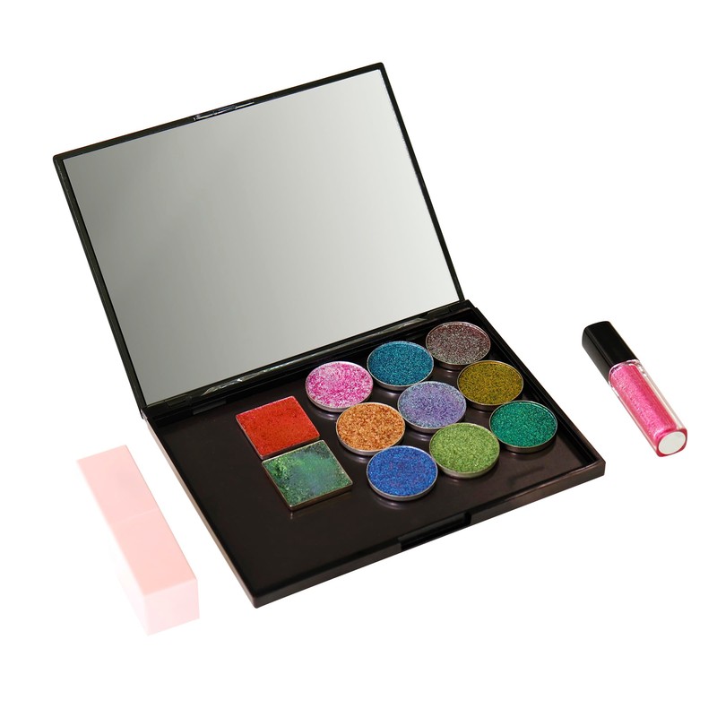SZDYM Leere Make-up Magnetische Plastikpalette mit 20Pcs klebenden Metallaufklebern für