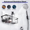 Alyvisun Pack of 2 Shower Shelves Large Capacity with Strong