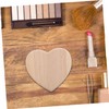 FOMIYES Heart Shaped Wooden Essential Oil Holder Portable Capsule Storage