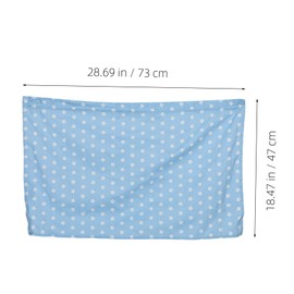 Mobestech Insulated Car Window Covers Heat-reducing Side Curtains Suction Cups Decorative Blue Pattern Easy Fit